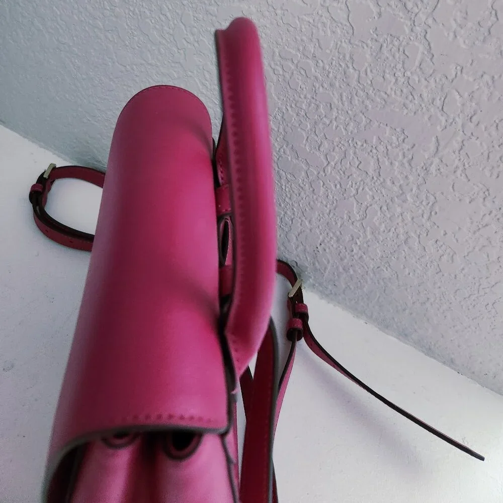 Like New Kate Spade Adel Flap Pink Leather Backpack
